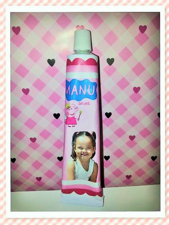 Bisnaguinha personalizada da peppa