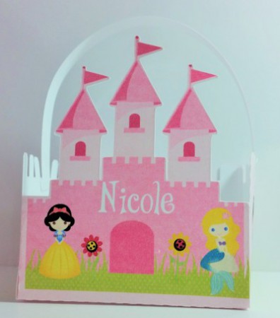 Caixinha cestinha - Castelo das princesas